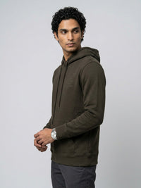 Men Sweatshirt Green Regular Fit