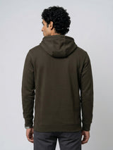 Men Sweatshirt Green Regular Fit