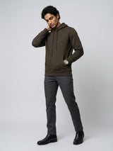 Men Sweatshirt Green Regular Fit