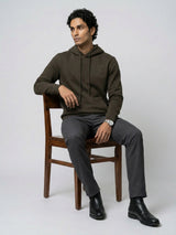 Men Sweatshirt Green Regular Fit