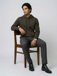 Men Sweatshirt Green Regular Fit