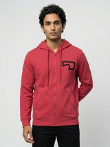 Men Sweatshirt Red Regular Fit