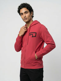 Men Sweatshirt Red Regular Fit