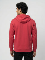 Men Sweatshirt Red Regular Fit