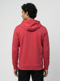 Men Sweatshirt Red Regular Fit