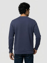 Men Sweatshirt Blue Regular Fit