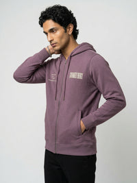 Men Sweatshirt Purple Regular Fit