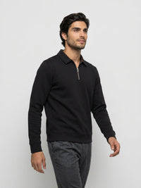 Men Sweatshirt Black Regular Fit