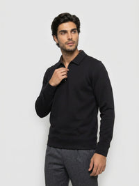 Men Sweatshirt Black Regular Fit