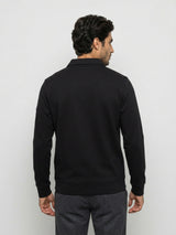 Men Sweatshirt Black Regular Fit
