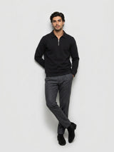 Men Sweatshirt Black Regular Fit