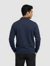 Men Sweatshirt Navy Blue Regular Fit