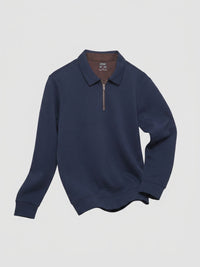 Men Sweatshirt Navy Blue Regular Fit