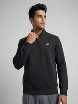 Men Sweatshirt Black Regular Fit