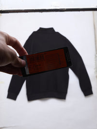 Men Sweatshirt Black Regular Fit