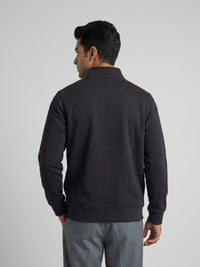 Men Sweatshirt Black Regular Fit