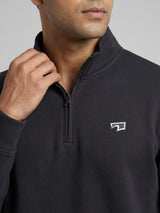 Men Sweatshirt Black Regular Fit