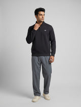 Men Sweatshirt Black Regular Fit