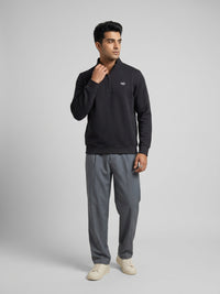 Men Sweatshirt Black Regular Fit
