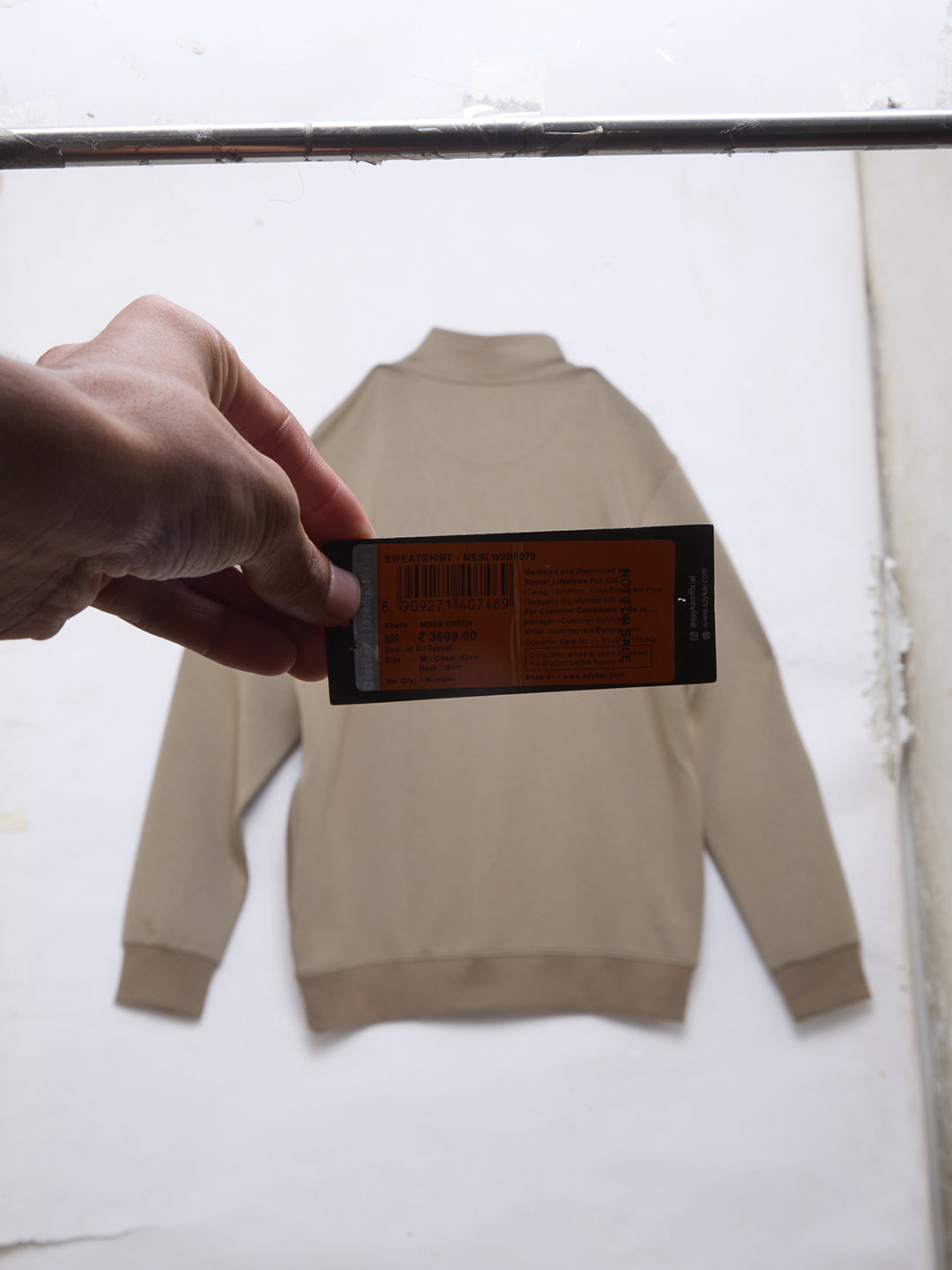 Men Sweatshirt Green Regular Fit