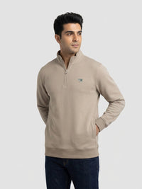 Men Sweatshirt Green Regular Fit