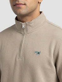 Men Sweatshirt Green Regular Fit