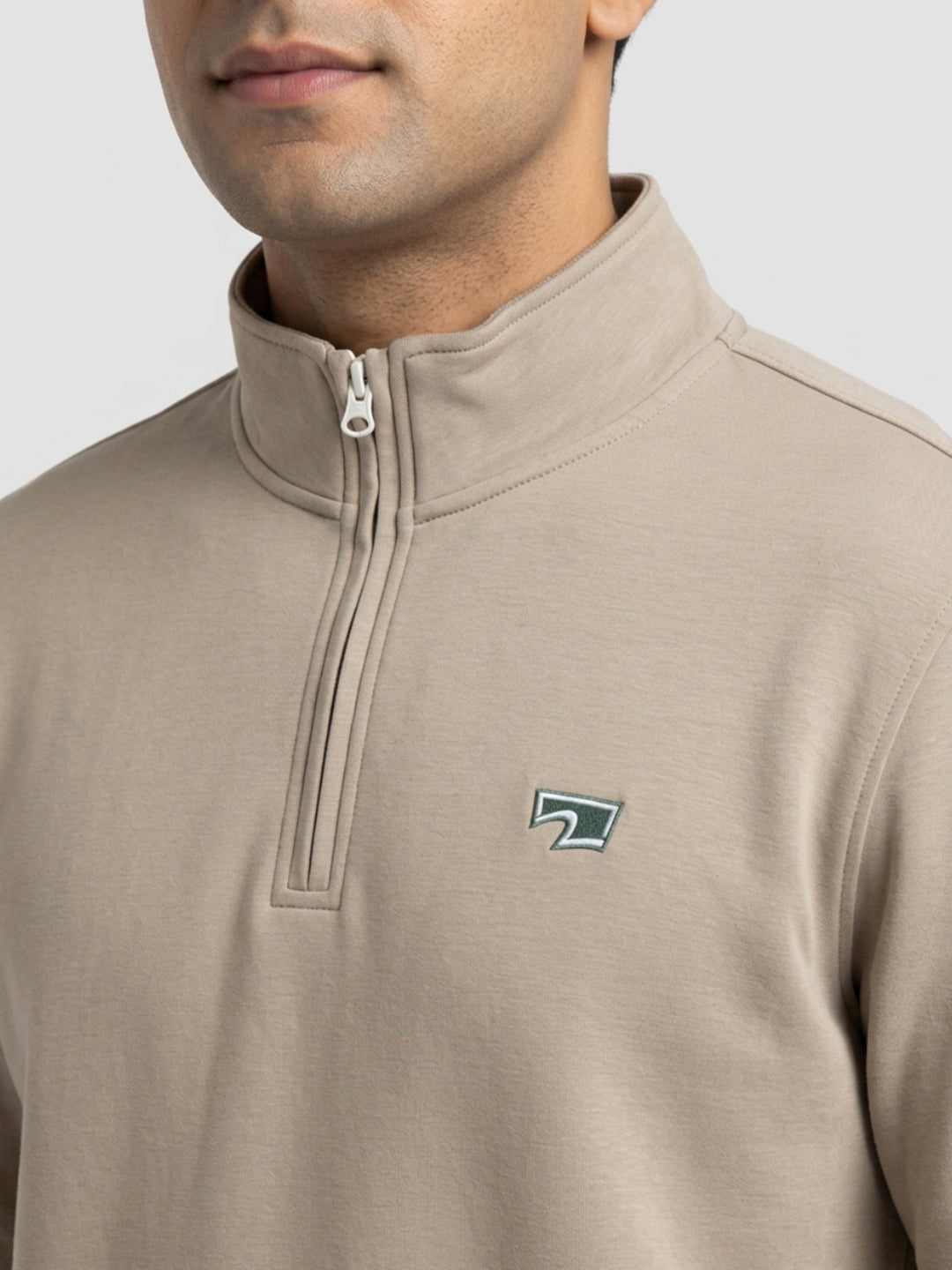 Men Sweatshirt Green Regular Fit
