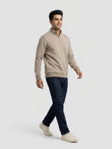 Men Sweatshirt Green Regular Fit
