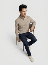 Men Sweatshirt Green Regular Fit