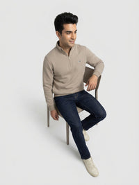 Men Sweatshirt Green Regular Fit