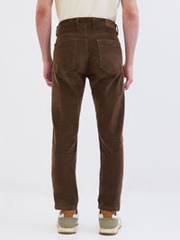 Men Trouser  Brown Mid Rise