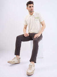 Men Trouser  Grey Mid Rise