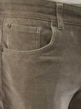 Men Trouser  Green Mid Rise