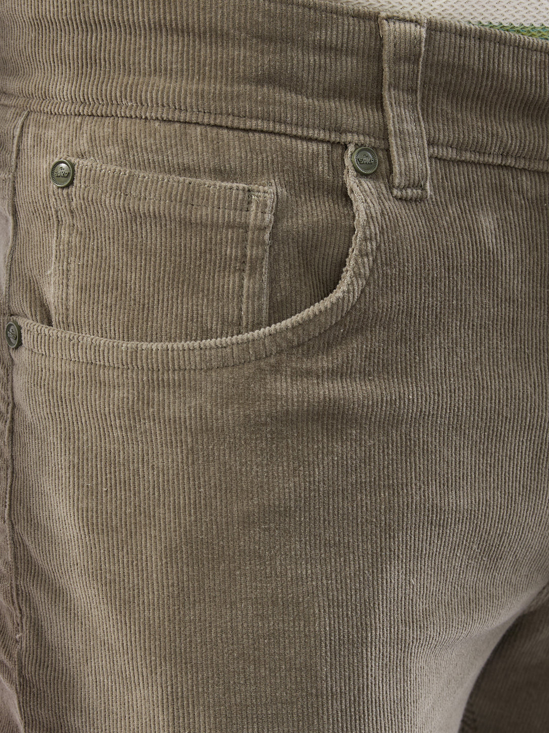Men Trouser  Green Mid Rise