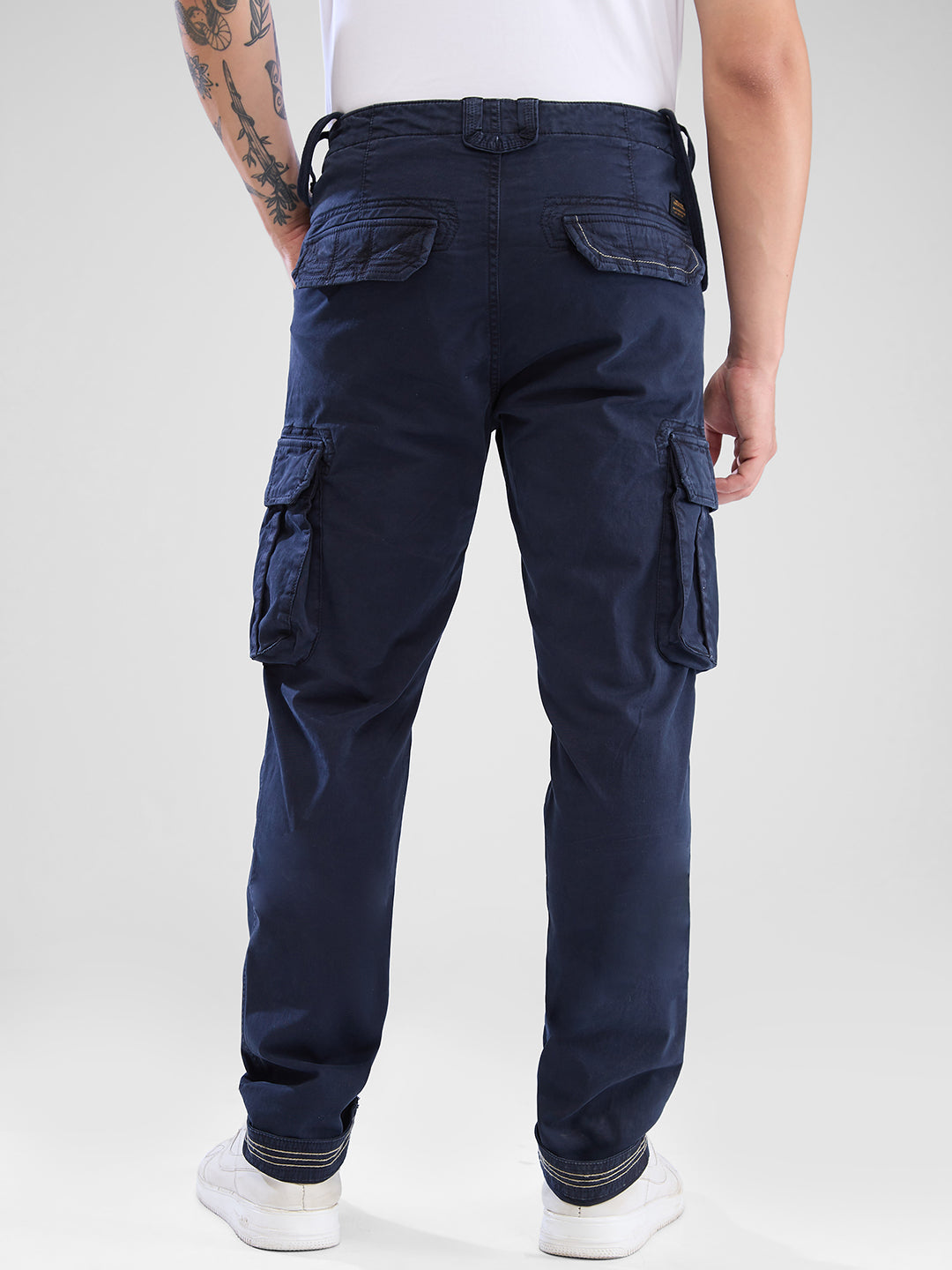 Spykar Navy Blue Cargo For Men