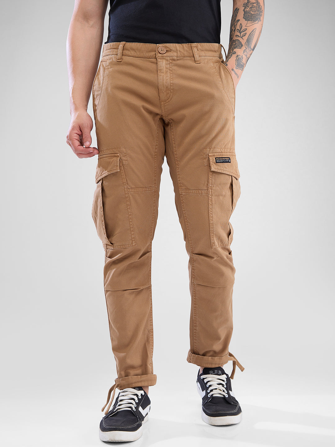 Men Trouser Regular Fit Mid Rise