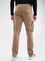Men Trouser Cargo Fit Mid Rise
