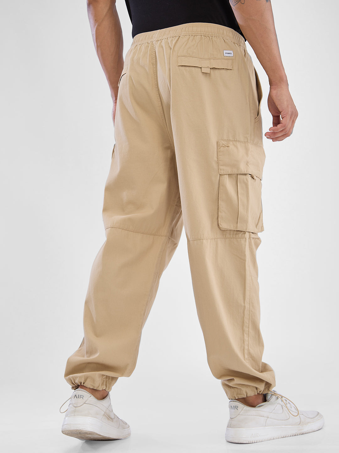 Spykar Men Regular-Fit Mid-Rise Cargos Trouser