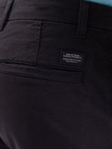 Men Trouser Cargo Fit Jet Black Mid Rise
