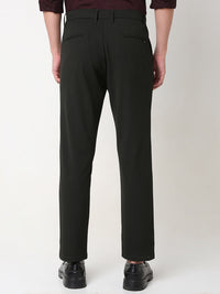 Spykar Green Slim Fit Cotton Trouser For Men