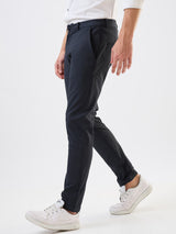 Men Cargo Slim Fit Grey Mid Rise