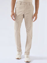 Men New Rico Trouser Regular Fit Khaki Mid Rise