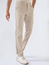 Men New Rico Trouser Regular Fit Khaki Mid Rise