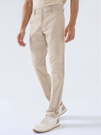 Men New Rico Trouser Regular Fit Khaki Mid Rise