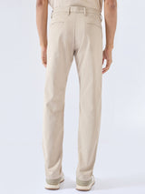 Men New Rico Trouser Regular Fit Khaki Mid Rise