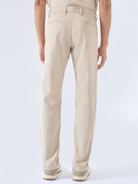 Men New Rico Trouser Regular Fit Khaki Mid Rise