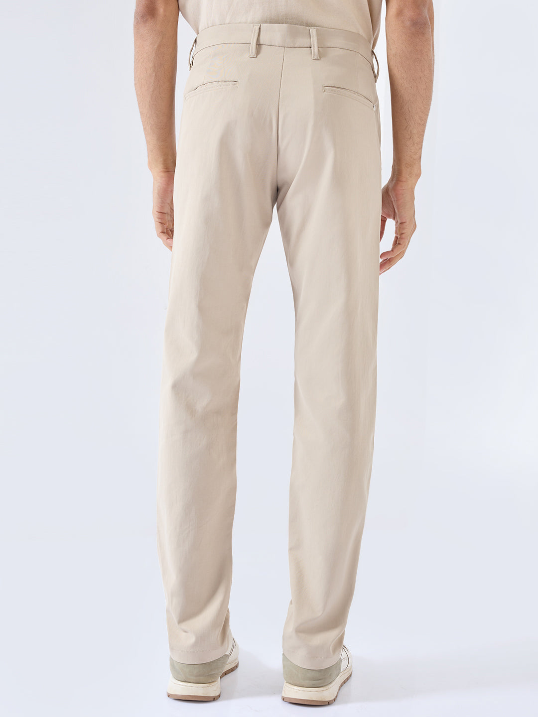 Men New Rico Trouser Regular Fit Khaki Mid Rise