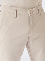 Men New Rico Trouser Regular Fit Khaki Mid Rise