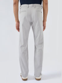 Men New Rico Trouser Regular Fit Light Grey Mid Rise