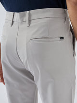 Men New Rico Trouser Regular Fit Light Grey Mid Rise